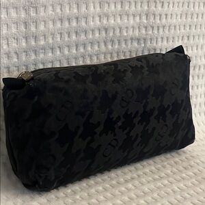 🎶Luxury Designer Christian Dior Black Houndstooth Makeup Clutch